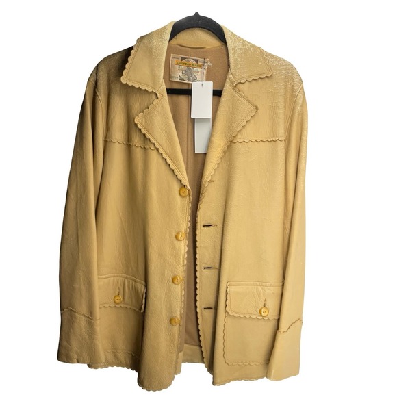 Custom Coat Co. Other - Custom Coat Co Men's Jacket Western Tan Deerskin Vintage 70s Large